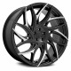 DUB S259 G.O.A.T. Gloss Black with Machined Spokes